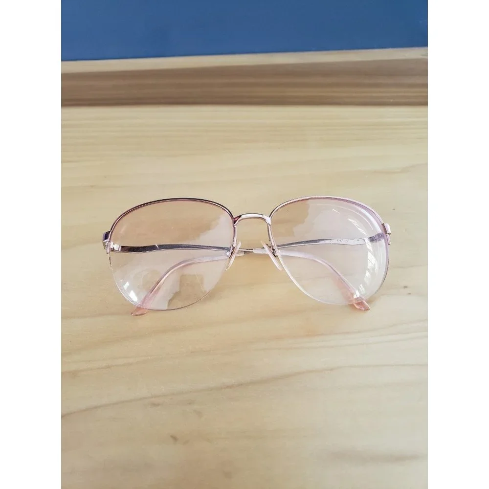Vintage 80s Wire Frame Glasses - Picture 1 of 3